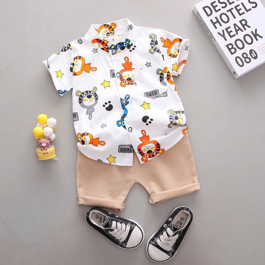 Little Tiger Adventure Shirt & Short Set