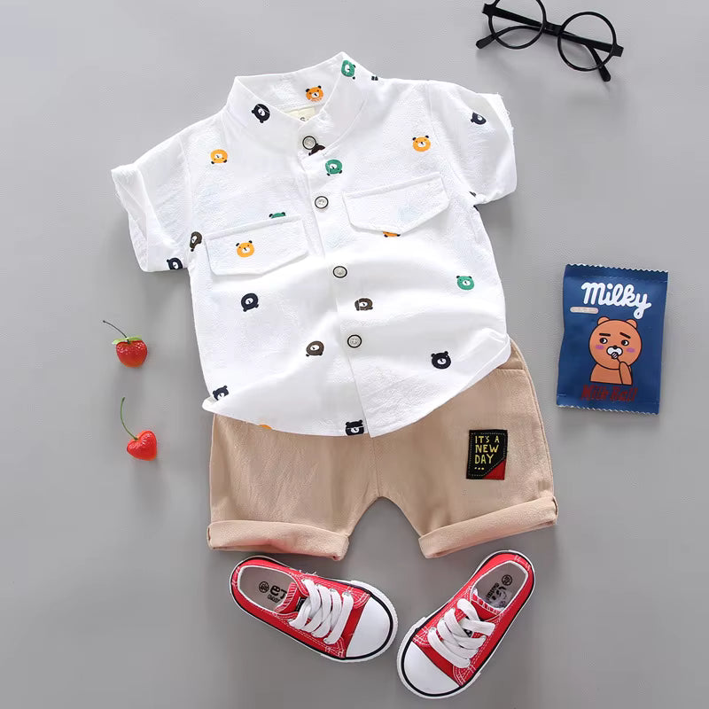Tiny Bear Cub Casual Pocket Set