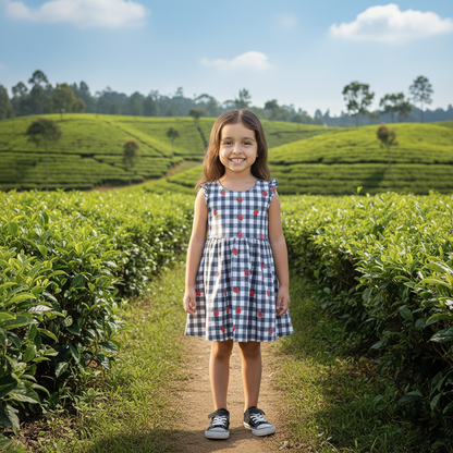 Sweet Strawberry Gingham Sundress