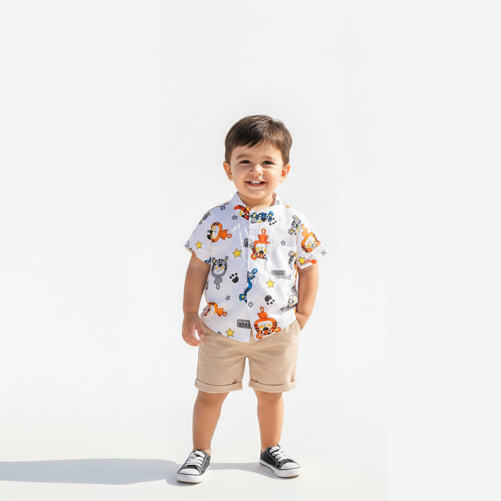 Little Tiger Adventure Shirt & Short Set