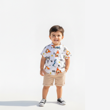 Little Tiger Adventure Shirt & Short Set