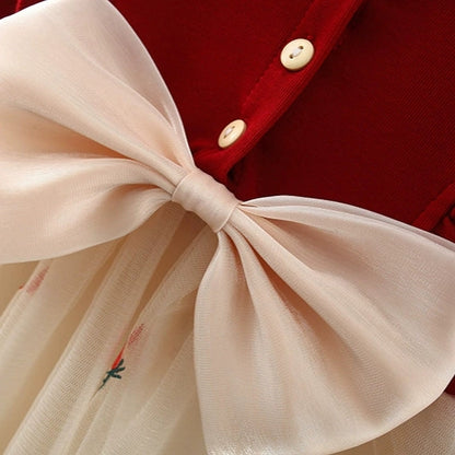 Strawberry Delight Ruffled Dress