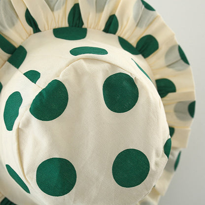 Emerald Dot Party Dress Set.