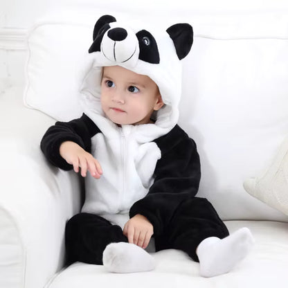 Ultra-Soft Hooded Panda Romper